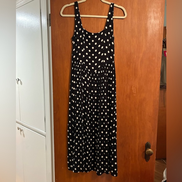 Urban Outfitters Dresses & Skirts - Urban Outfitters Black and White Polka Dot Maxi Midi Dress